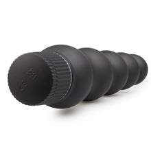 Lade das Bild in den Galerie-Viewer, Black Magic - 7 Zoll geriffelter Vibrator