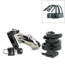 Lade das Bild in den Galerie-Viewer, CB-6000 Keuschheitskäfig - Chrom - 35 mm