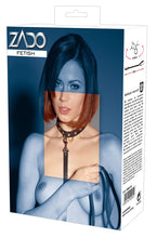 Lade das Bild in den Galerie-Viewer, Lederhalsband mit Gürtel