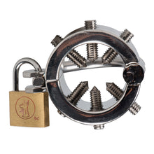 Lade das Bild in den Galerie-Viewer, Spiked CBT Ball Stretcher with Scrotum Separator