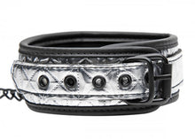 Lade das Bild in den Galerie-Viewer, Platinum Bound Halsband mit Gurt