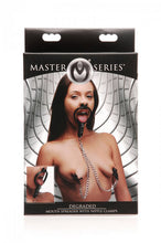 Lade das Bild in den Galerie-Viewer, Entwürdigender Mundspanner mit Nippelklemmen