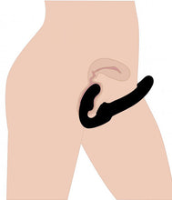 Lade das Bild in den Galerie-Viewer, Evoke vibrierender Strap-on ohne Gurte - schwarz