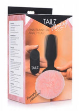Lade das Bild in den Galerie-Viewer, Vibrierender Analplug mit Hasenschwanz - Pink