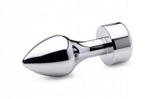 Lade das Bild in den Galerie-Viewer, Aluminium Butt Plug mit rosa Kristall - Groß