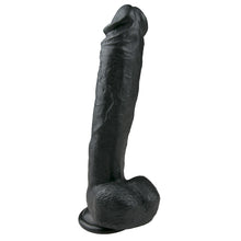 Lade das Bild in den Galerie-Viewer, Realistischer schwarzer Dildo - 26,5 cm