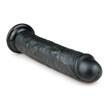 Lade das Bild in den Galerie-Viewer, Realistischer schwarzer Dildo - 28,5 cm