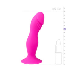 Lade das Bild in den Galerie-Viewer, Pinkfarbener Silikondildo mit Saugnapf