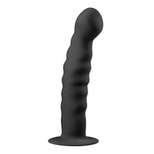 Lade das Bild in den Galerie-Viewer, Saugnapf-Dildo aus Silikon - Schwarz