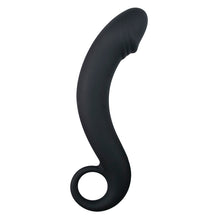 Lade das Bild in den Galerie-Viewer, Schwarzer Prostata-Dildo aus Silikon
