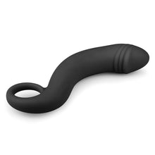 Lade das Bild in den Galerie-Viewer, Schwarzer Prostata-Dildo aus Silikon