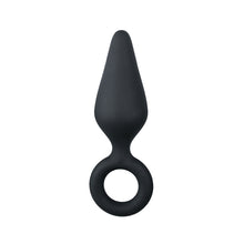 Lade das Bild in den Galerie-Viewer, Schwarze Buttplugs mit Zugring - Klein