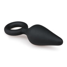 Lade das Bild in den Galerie-Viewer, Schwarze Buttplugs mit Zugring - Klein