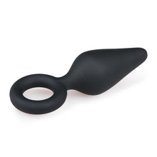 Lade das Bild in den Galerie-Viewer, Schwarze Buttplugs mit Zugring - Klein