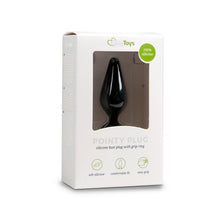 Lade das Bild in den Galerie-Viewer, Schwarze Buttplugs mit Zugring - Mittlere Größe
