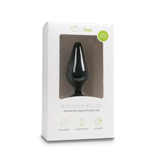 Lade das Bild in den Galerie-Viewer, Schwarzer Buttplug mit Zugring - Groß