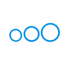 Lade das Bild in den Galerie-Viewer, Satz mit drei Größen Penisringe - Blau
