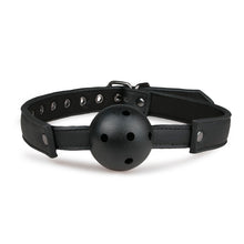Lade das Bild in den Galerie-Viewer, Ballknebel mit PVC-Ball - Schwarz