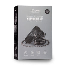 Lade das Bild in den Galerie-Viewer, Lederhalsband mit Handgelenkmanschetten