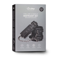 Lade das Bild in den Galerie-Viewer, Lederhalsband mit Fußgelenkmanschetten