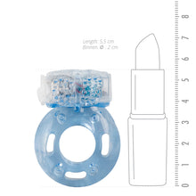 Lade das Bild in den Galerie-Viewer, Vibrierender Cockring Mit Genopptem Klitorisstimulator