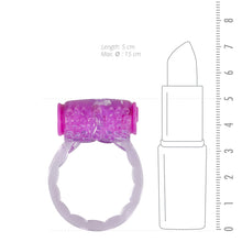 Lade das Bild in den Galerie-Viewer, Vibrierender gerauter Penisring - Lila