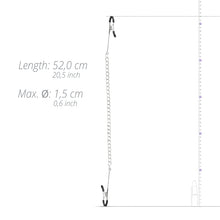 Lade das Bild in den Galerie-Viewer, Lange Nippelklemmen mit Kette