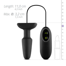 Lade das Bild in den Galerie-Viewer, Bill vibrierender Analplug mit Fernbedienung - klein