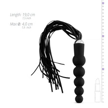 Lade das Bild in den Galerie-Viewer, Gerippter Dildo mit Flogger