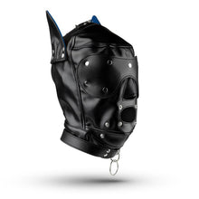 Lade das Bild in den Galerie-Viewer, Hundemaske - Schwarz/Blau
