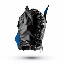 Lade das Bild in den Galerie-Viewer, Hundemaske - Schwarz/Blau