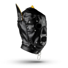 Lade das Bild in den Galerie-Viewer, Hundemaske - Schwarz/Gelb