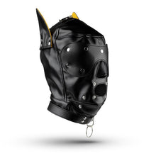 Lade das Bild in den Galerie-Viewer, Hundemaske - Schwarz/Gelb