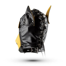 Lade das Bild in den Galerie-Viewer, Hundemaske - Schwarz/Gelb