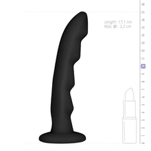 Lade das Bild in den Galerie-Viewer, Ripples Umschnalldildo - Schwarz
