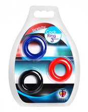 Lade das Bild in den Galerie-Viewer, Set Dehnbare Penisringe – 3 Teile