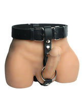 Lade das Bild in den Galerie-Viewer, Strenger Analplug Harness aus Leder für Herren