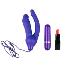 Lade das Bild in den Galerie-Viewer, Doppelter realistischer Vibrator - Lila

