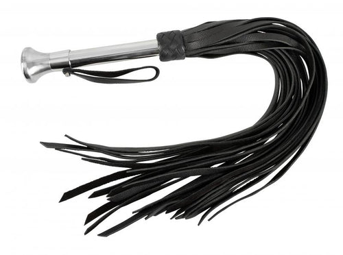 Peitsche in Schwarz mit Silber