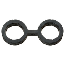 Lade das Bild in den Galerie-Viewer, Japanische Bondage Handschellen aus Silikon - schwarz
