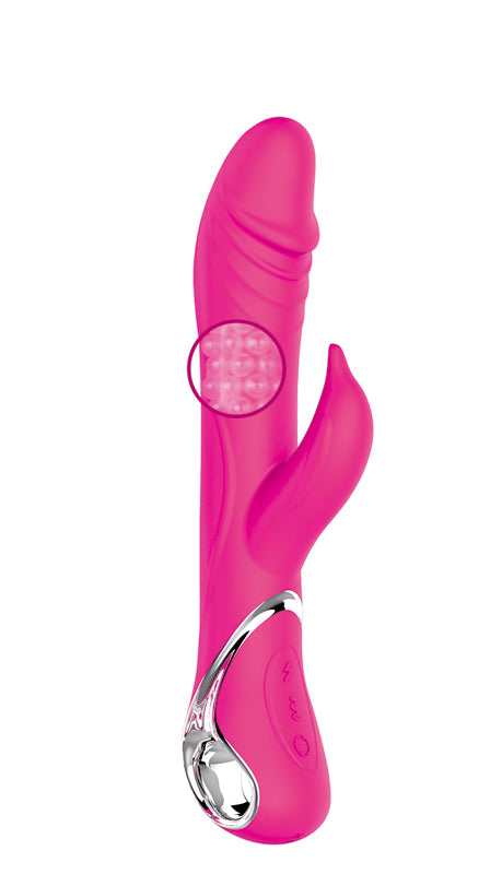 Naghi No.27 - Delfin-Vibrator mit rotierenden Perlen
