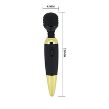 Lade das Bild in den Galerie-Viewer, Power Stabvibrator - Schwarz/Gold
