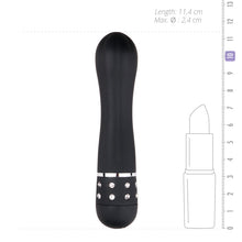 Lade das Bild in den Galerie-Viewer, EasyToys Mini-Vibrator mit Rillen in Schwarz
