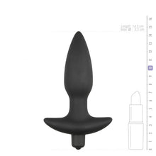 Lade das Bild in den Galerie-Viewer, Schwarzer Perineum-Tickler aus Silikon
