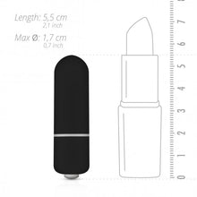 Lade das Bild in den Galerie-Viewer, Bullet-Vibrator mit 10 Geschwindigkeiten - Schwarz
