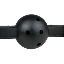 Lade das Bild in den Galerie-Viewer, Ballknebel mit PVC-Ball - Schwarz

