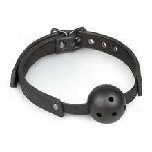 Lade das Bild in den Galerie-Viewer, Ballknebel mit PVC-Ball - Schwarz
