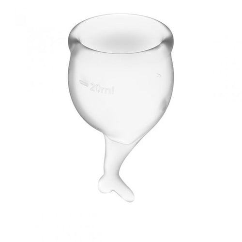 Fühlen Sie sich sicher Menstruation Cup Set - Transparent
