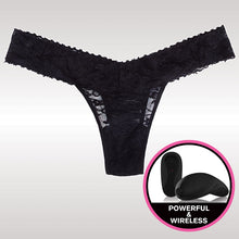Lade das Bild in den Galerie-Viewer, Spitzenstring mit Kugelvibrator - Schwarz
