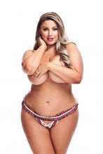 Lade das Bild in den Galerie-Viewer, Sexy Schulmädchen-Tanga ouvert - Rot
